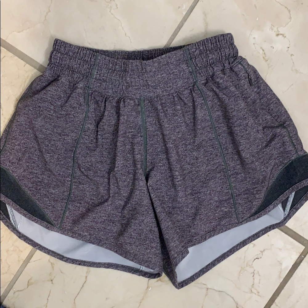 grey size 4 lululemon shorts